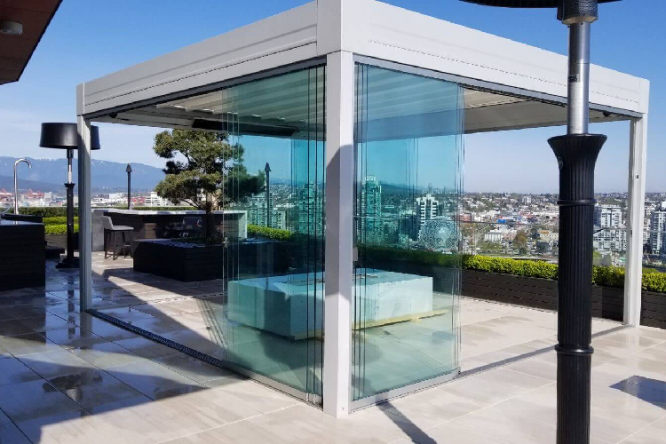 pergola with canopy