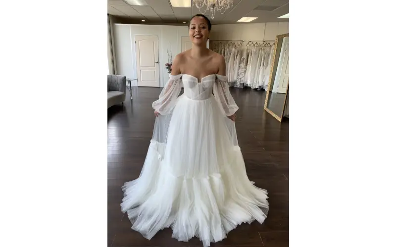 fit and flare wedding dress
