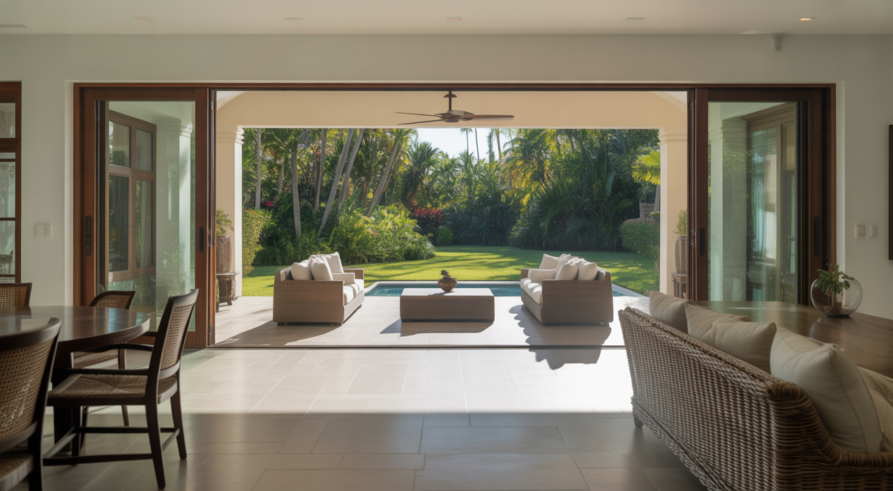 Classic Florida style home with open design and lush landscaping